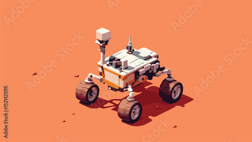Mars Science Rover – Robotic Explorer on Surface
