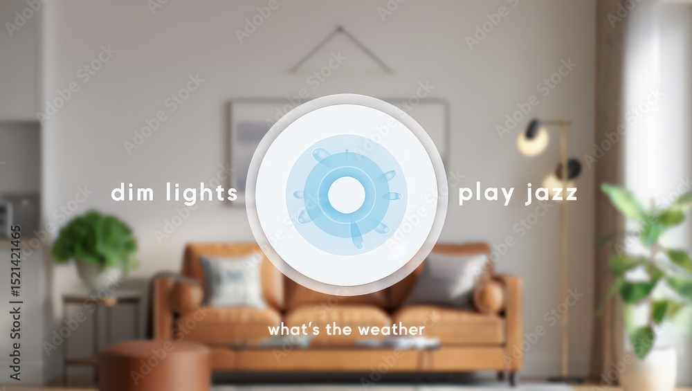 Obraz premium Smart home control interface design