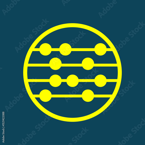 Abacus Counting trendy artwork handsome abstract vector illustration colorful applied design