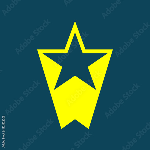 Star trendy artwork handsome abstract vector illustration colorful applied design