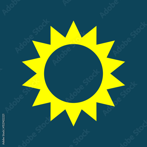 Sun trendy artwork handsome abstract vector illustration colorful applied design