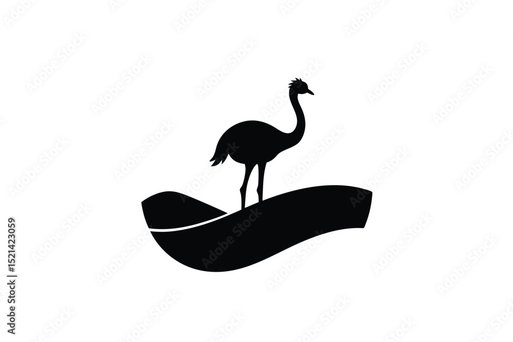 Fototapeta premium vector illustration of a stork