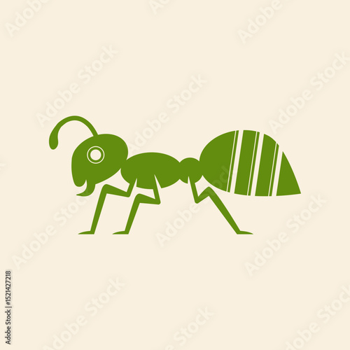 Big Ant trendy artwork cute abstract vector illustration colorful applied design
