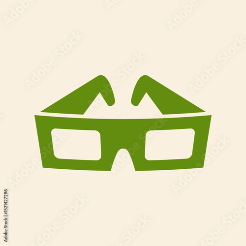 Movie Glasses trendy artwork cute abstract vector illustration colorful applied design