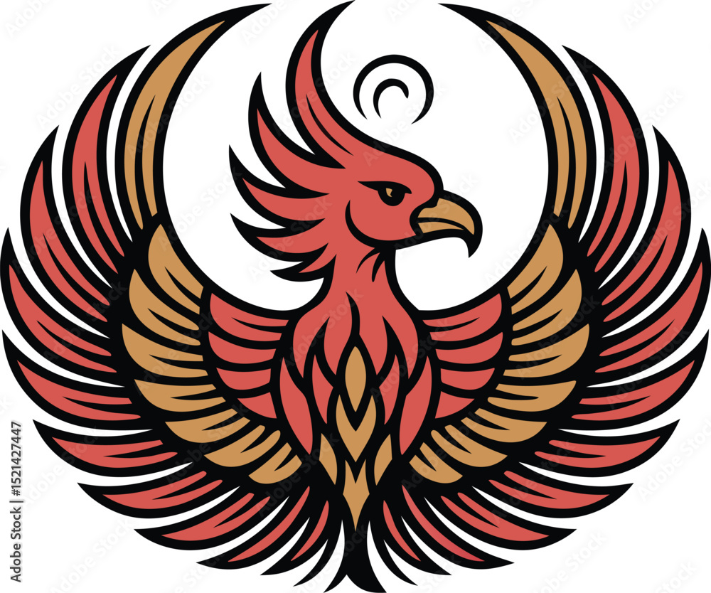 Fototapeta premium The Phoenix Emblem