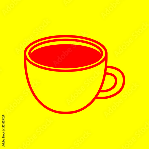 Coffee Drink trendy artwork gorgeous abstract vector illustration colorful applied design