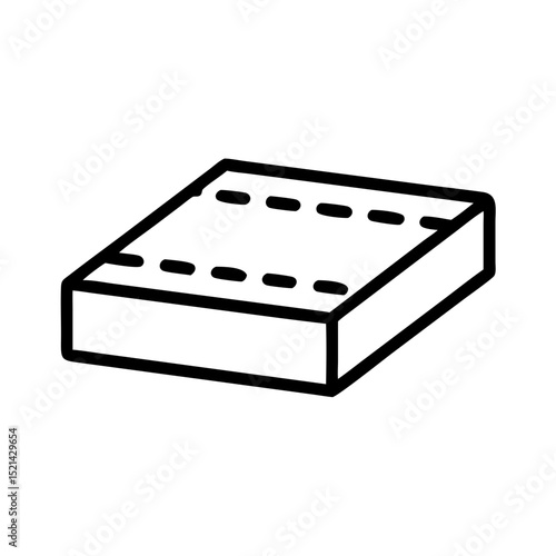Concrete slab in minimalist style for construction or design use  