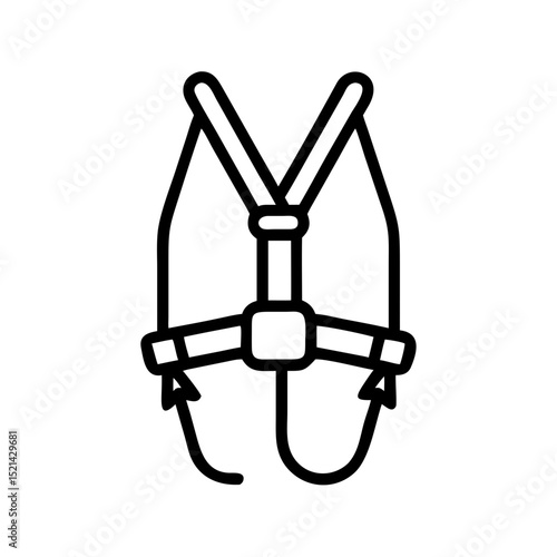 Safety harness design for construction and work safety concept  