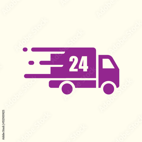 24h Delivery trendy artwork pretty abstract vector illustration colorful applied design