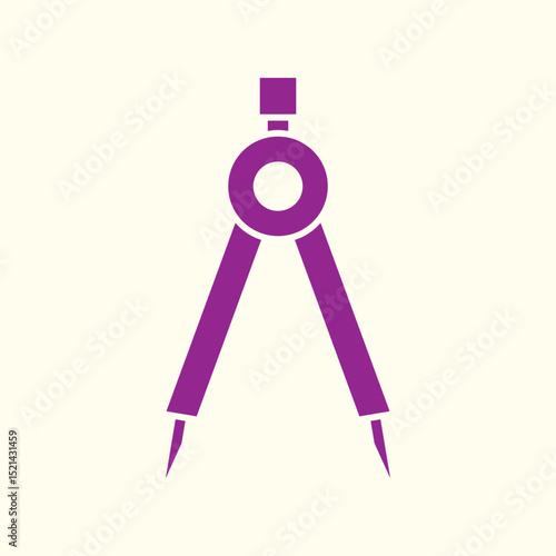 Compass Tool trendy artwork pretty abstract vector illustration colorful applied design