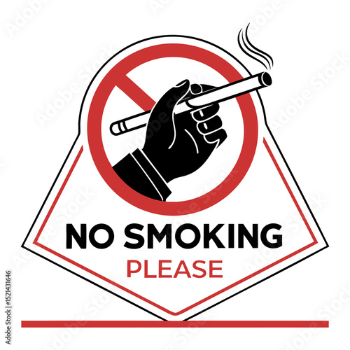 Printable No Smoking Please Notice Template Customizable Text