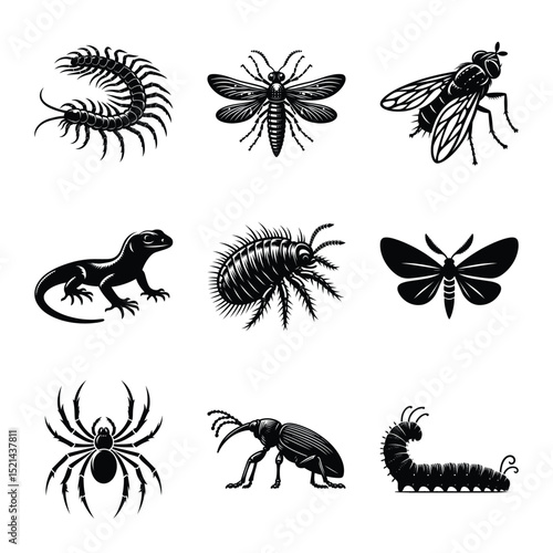 Insect bundle silhouette