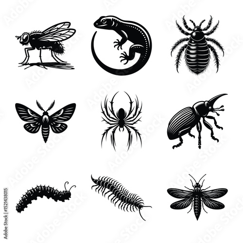 Insect bundle silhouette
