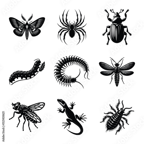 Insect bundle silhouette