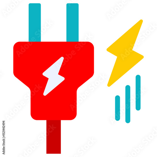 plug flat icon