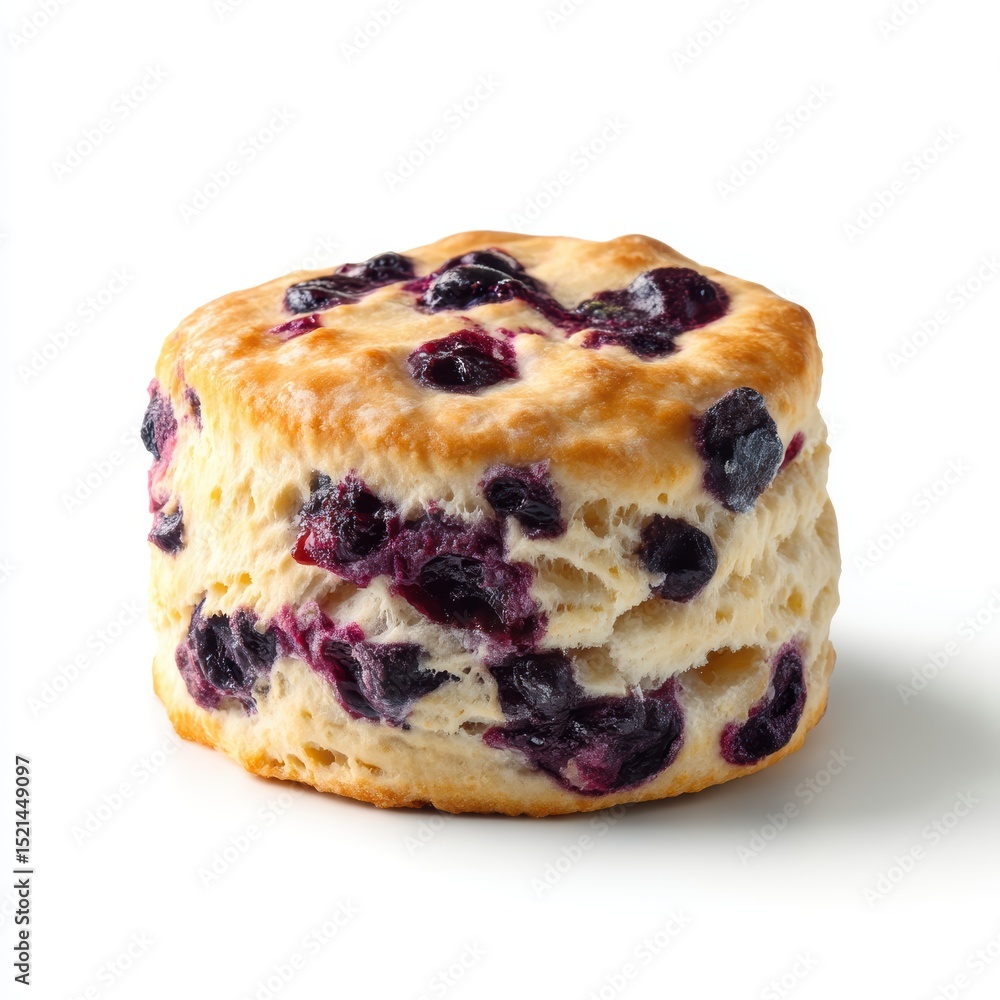 Blueberry scone isolated on clean white background Blueberry scone isolated on clean white background