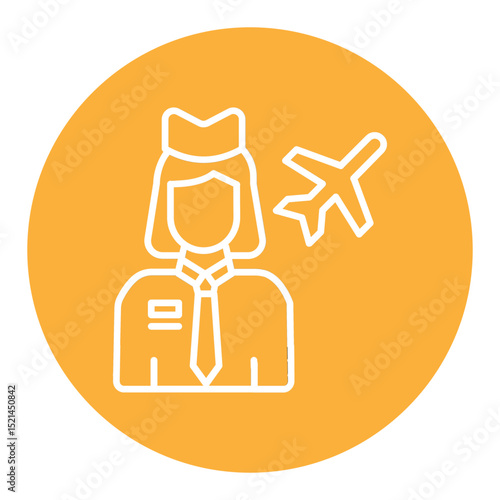 Air Hostess Icon