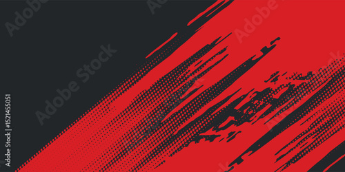 Background, contrast red and black color abstract template for business design. Technology style. You can use it for advertising, sports posters, templates, business presentations. Vector illustration