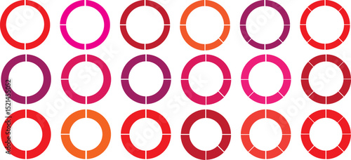  Colorful Pie chart color circle pie chart diagram