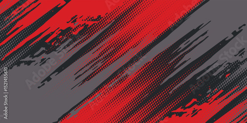 Background, contrast red and black color abstract template for business design. Technology style. You can use it for advertising, sports posters, templates, business presentations. Vector illustration