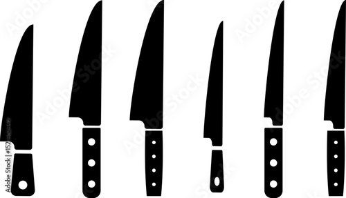 knife icon. chopping food.  cardboard cutter symbol. restaurant themes
