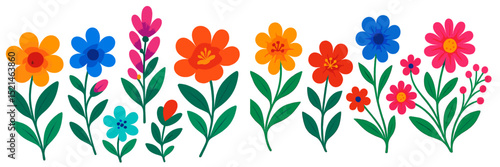 Wallpaper Mural tulip flowers vector Torontodigital.ca