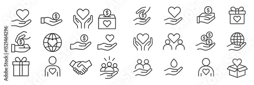Symbols of charity and giving that represent compassion and community involvement