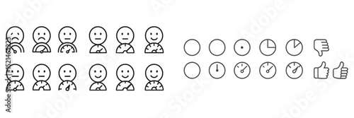 Visual representation of emotions and feedback indicators in a simple and clear format