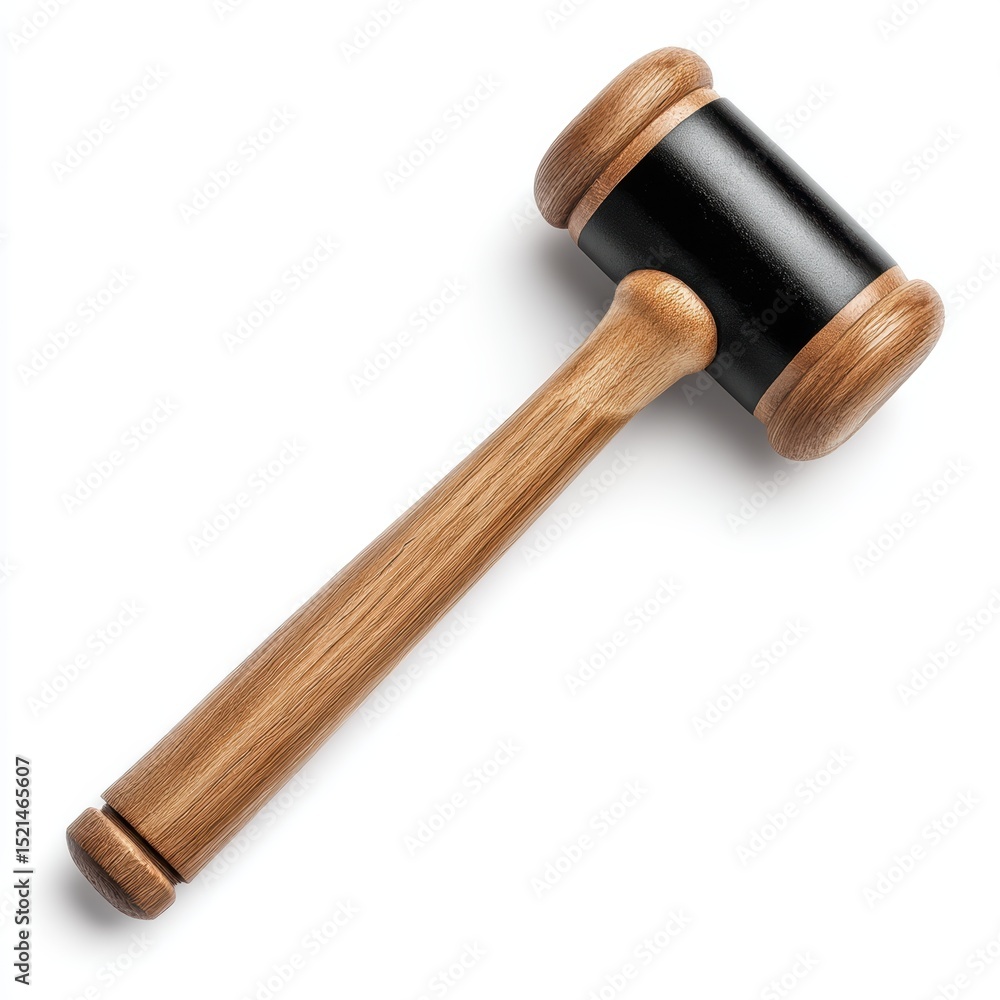 Rubber mallet isolated on clean white background Rubber mallet isolated on clean white background