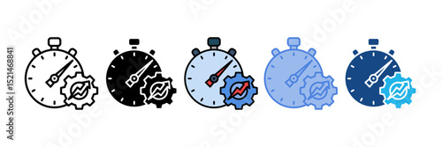 Stopwatch Icon Element For Design