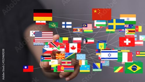Image of interconnected wor...