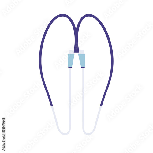 Medical Nasal Cannula Oxygen Supply Device on White Background for Respiratory Therapy Healthcare