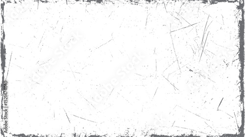 Textured vector with vintage monochrome grunge look. Scratches and cracks on black surface add retro mood. Used in posters, covers, and templates.