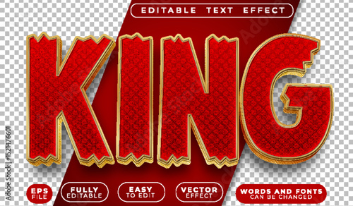  King Royal Crown Empire Fully Editable Vector Text File
