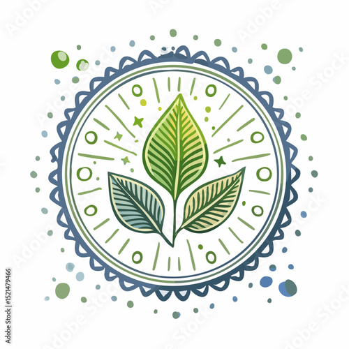 Vector line design element, badge and icon for food and cosmetics packaging in mono linear style - paraben free