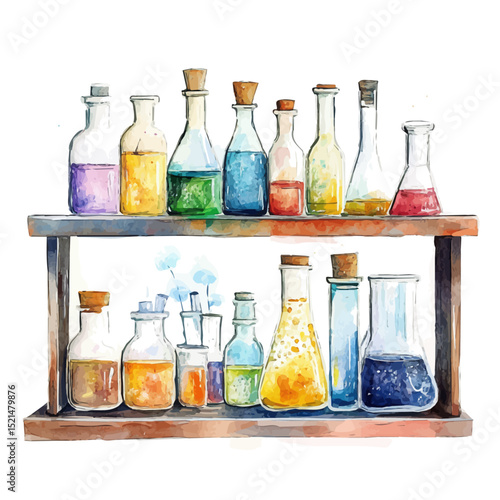Fume Hood, watercolor clipart vector, high quality, isolated on a white background.