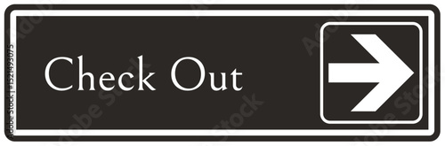 Retail store sign check out
