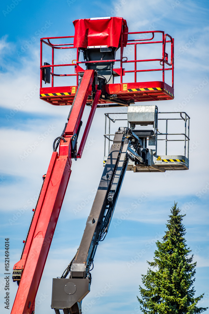 custom made wallpaper toronto digitalConstruction equipment is positioned in a courtyard with safety cones and tools visible, ideal for maintenance tasks in an urban environment