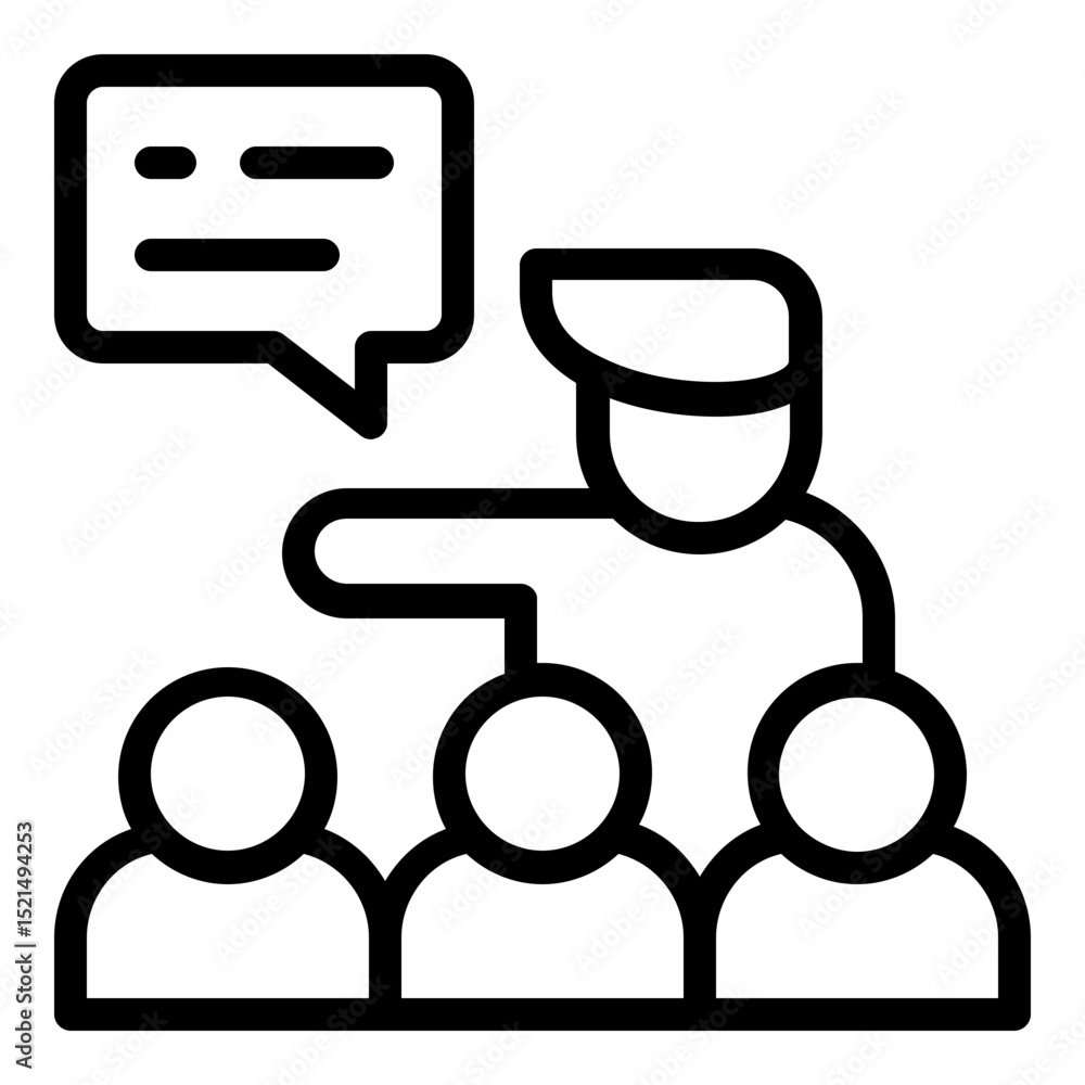 meeting icon line meeting icon line