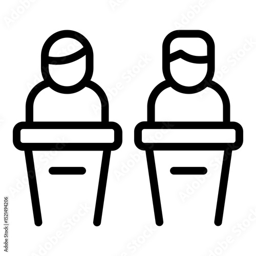debate icon line