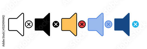 Mute Icon Element For Design