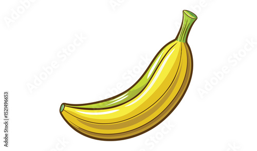 banana on white background