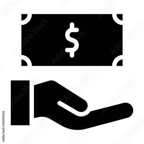 Income Vector Glyph Icon Design