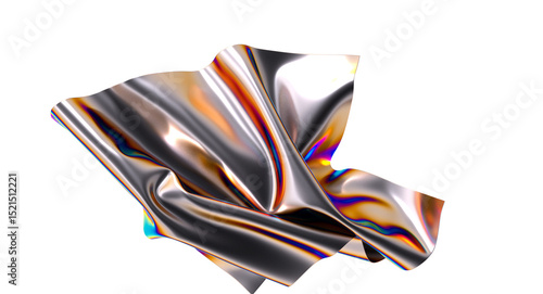 Metallic fabric with an iri...