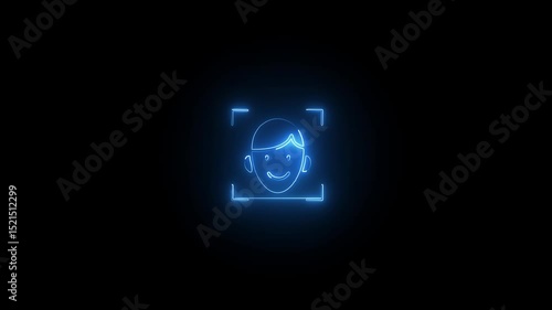 Wallpaper Mural Encrypted Face Lock Badge for Privacy.m Face Unlock Security Icon in Shadowed UI. Modern Face Lock Emblem on Black Background. Face Recognition Padlock Symbol on Dark. Torontodigital.ca