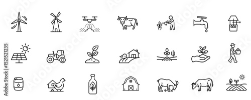 Agriculture Icon Illustration Vector