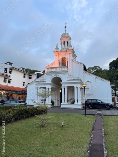 Canvas Print Orchard Road Presbyterian Church in Singapore
