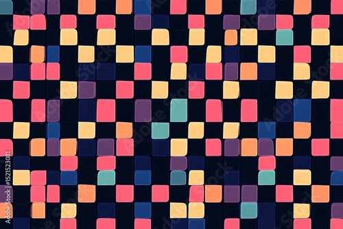 Minimalist pixelated pattern with small uniform squares.