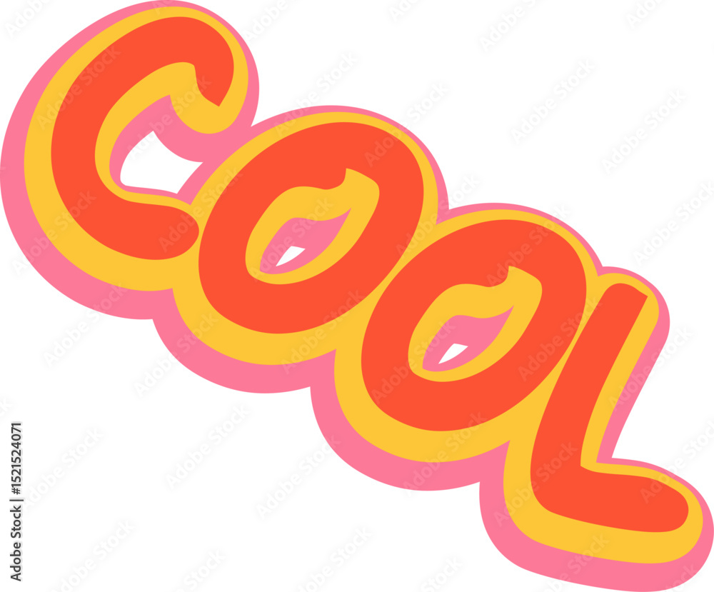 Fototapeta premium Hippie Cool Word