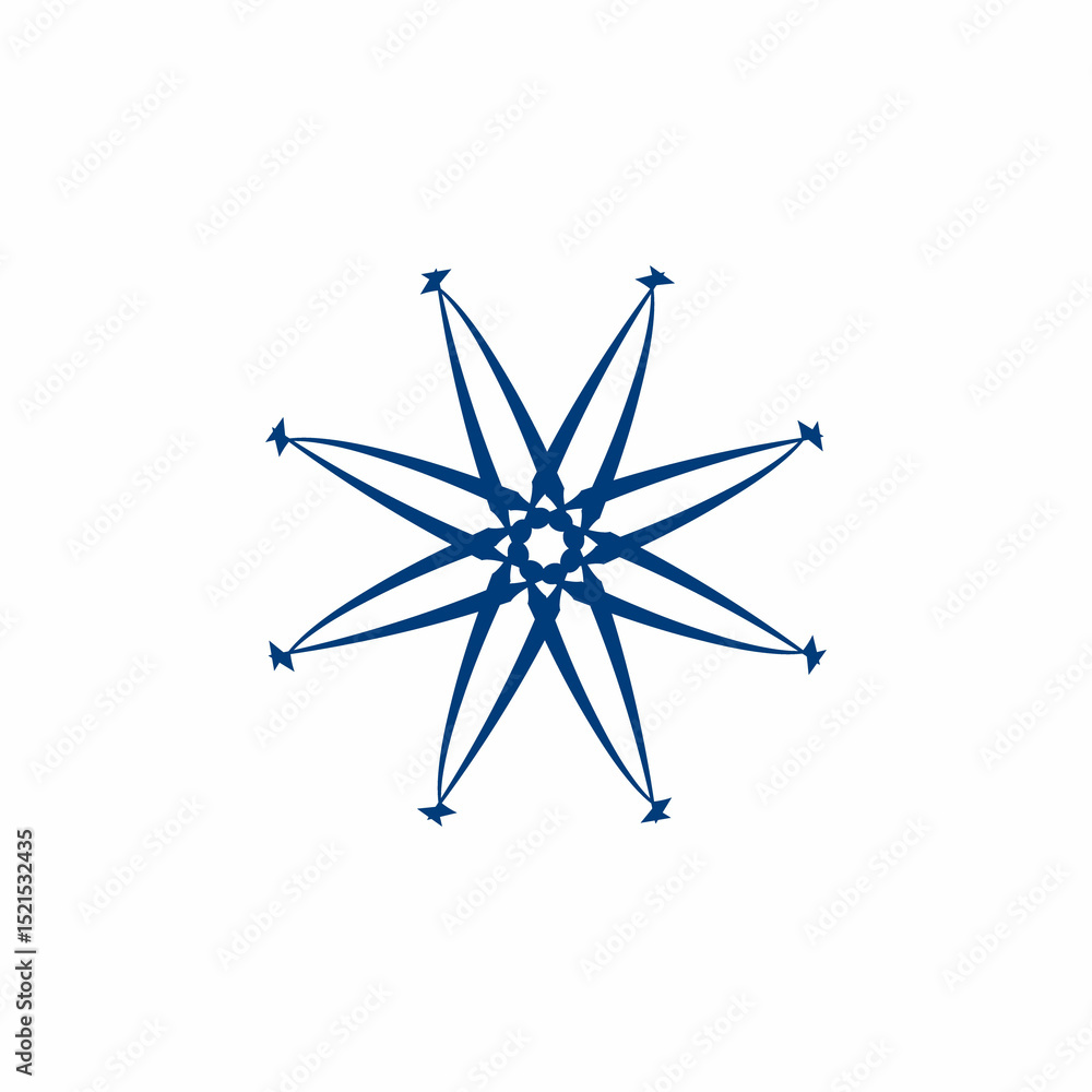 Fototapeta premium Abstract geometric seamless pattern mandala background wallpaper